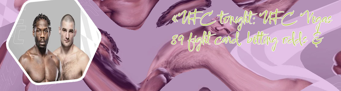 Ufc fight night card odds